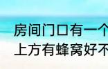 房间门口有一个蜂窝是什么兆头 门口上方有蜂窝好不好