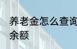 养老金怎么查询余额 养老金如何查询余额