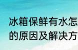 冰箱保鲜有水怎么回事 冰箱保鲜有水的原因及解决方法