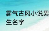 霸气古风小说男主名字 古风儒雅的男生名字